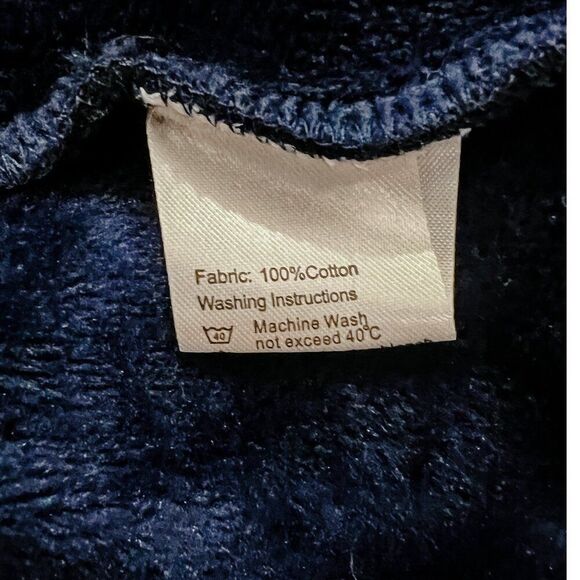 NWT! Lola and the Boys Navy Sequin Stripe Sleeve Zipper Hoodie Size 2 - Picture 5 of 7